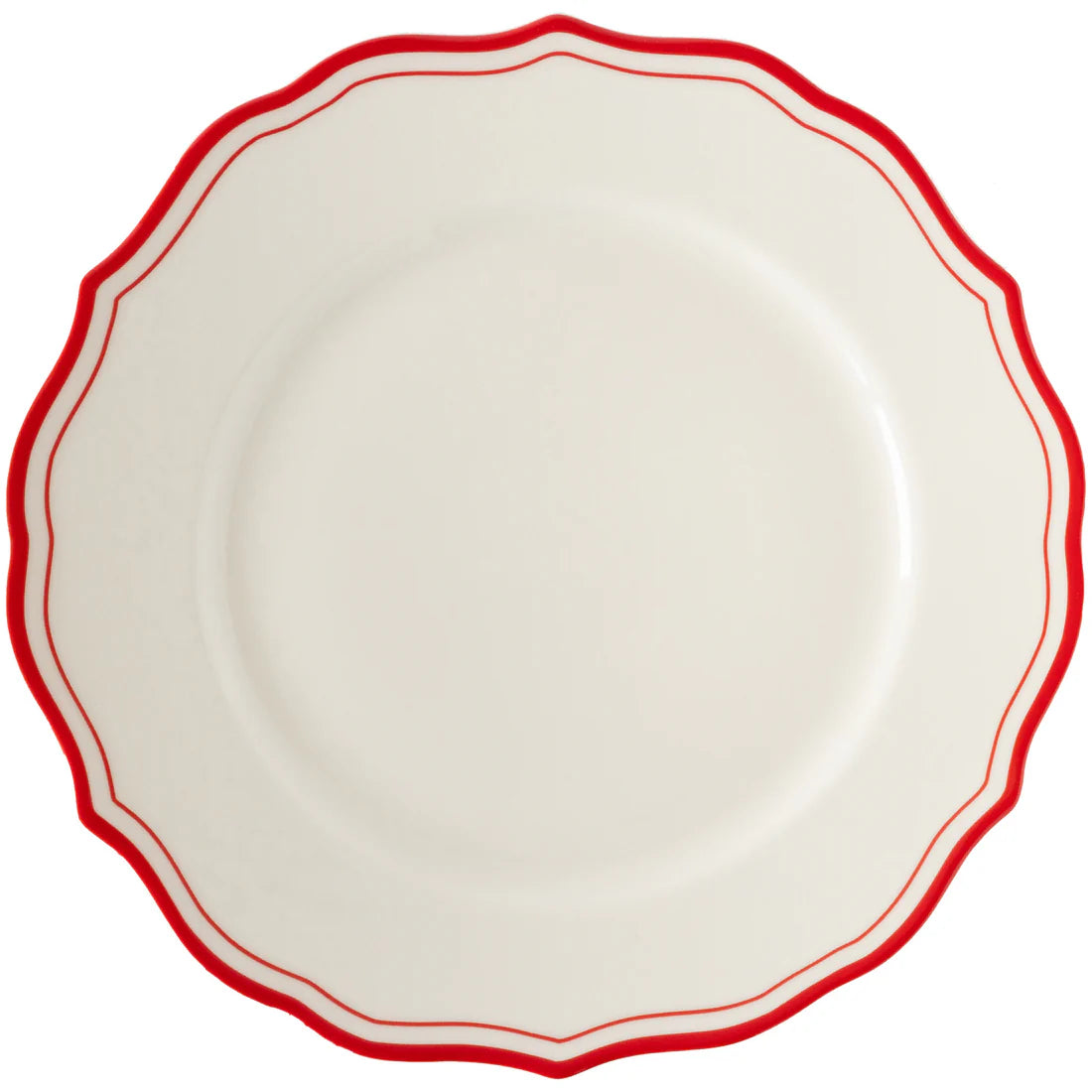 Hester and Cook Icing on the Cake Dinner Plate - Red