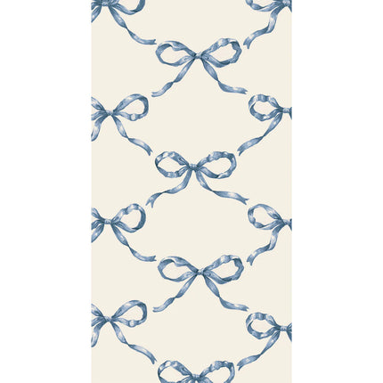 Hester & Cook Heirloom Blue Bow Lattice Paper Guest Napkins