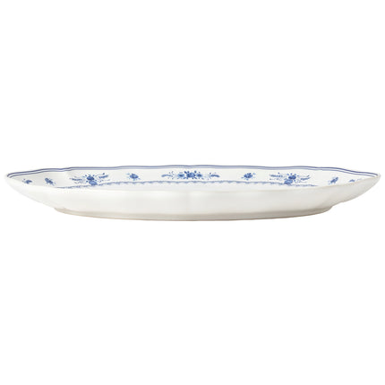 Costa Nova Vila Large Oval Plate/Platter - White/Blue