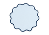 Matouk Scallop Edge Placemat - set of 4 - Blue/Navy