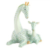 Herend Decorative Mother and Baby Giraffe - Keylime