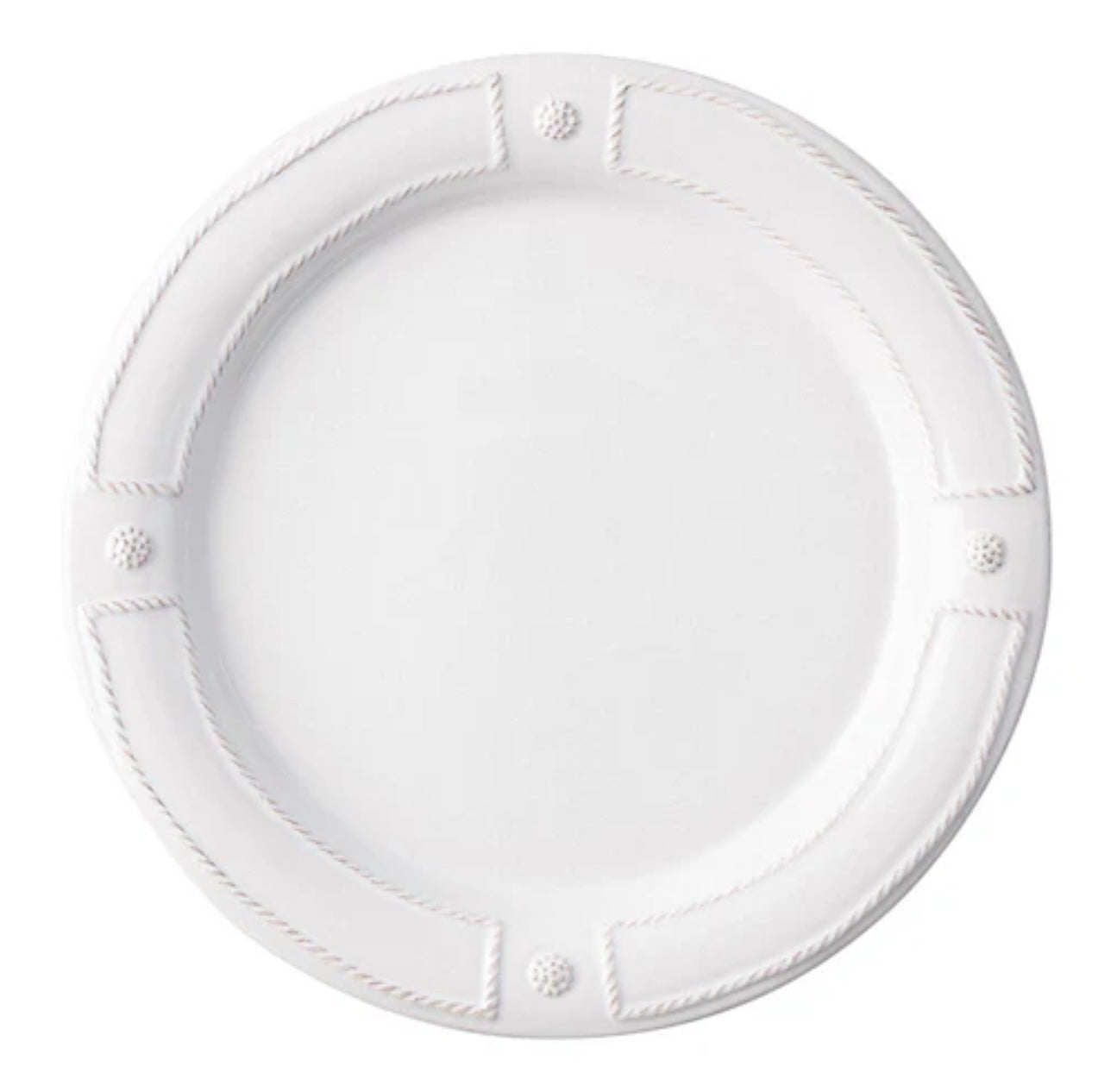 Juliska Berry & Thread French Panel Dessert/Salad Plate- Whitewash