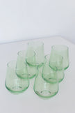 Estelle Stemless Wine Glasses - Mint Green