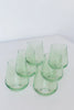 Estelle Stemless Wine Glasses - Mint Green
