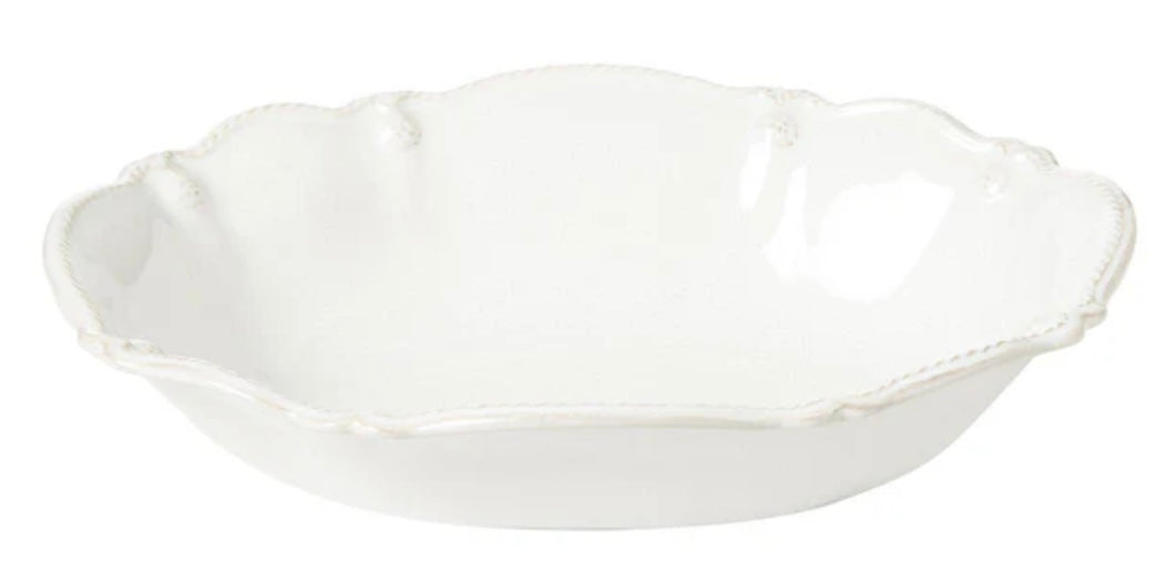Juliska Berry & Thread Oval Serving Bowl 10” - Whitewash