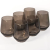 Estelle Stemless Wine Glasses - Gray Smoke