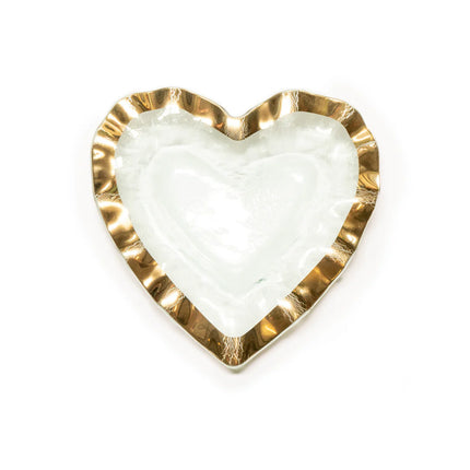 annieglass Ruffle Heart Bowl