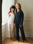 Petite Plume Children’s Twill Pajamas - Midnight Hearts