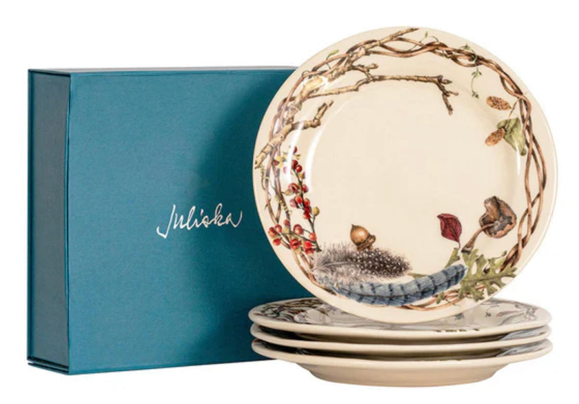 Juliska Forest Walk Party Plate Assorted Set/4