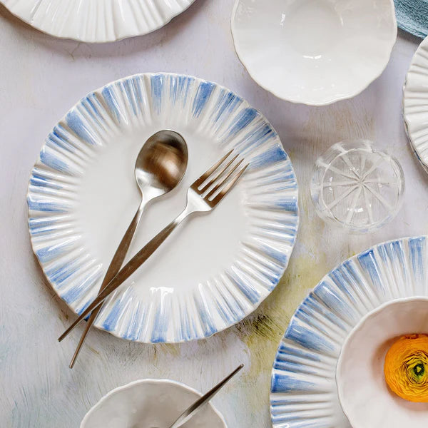 Vietri Bari European Dinner Plate - Blue