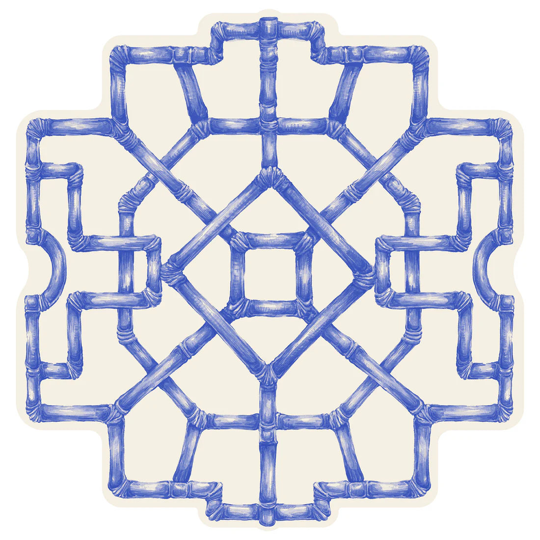 Hester & Cook Die Cut Bamboo Placemat - Blue