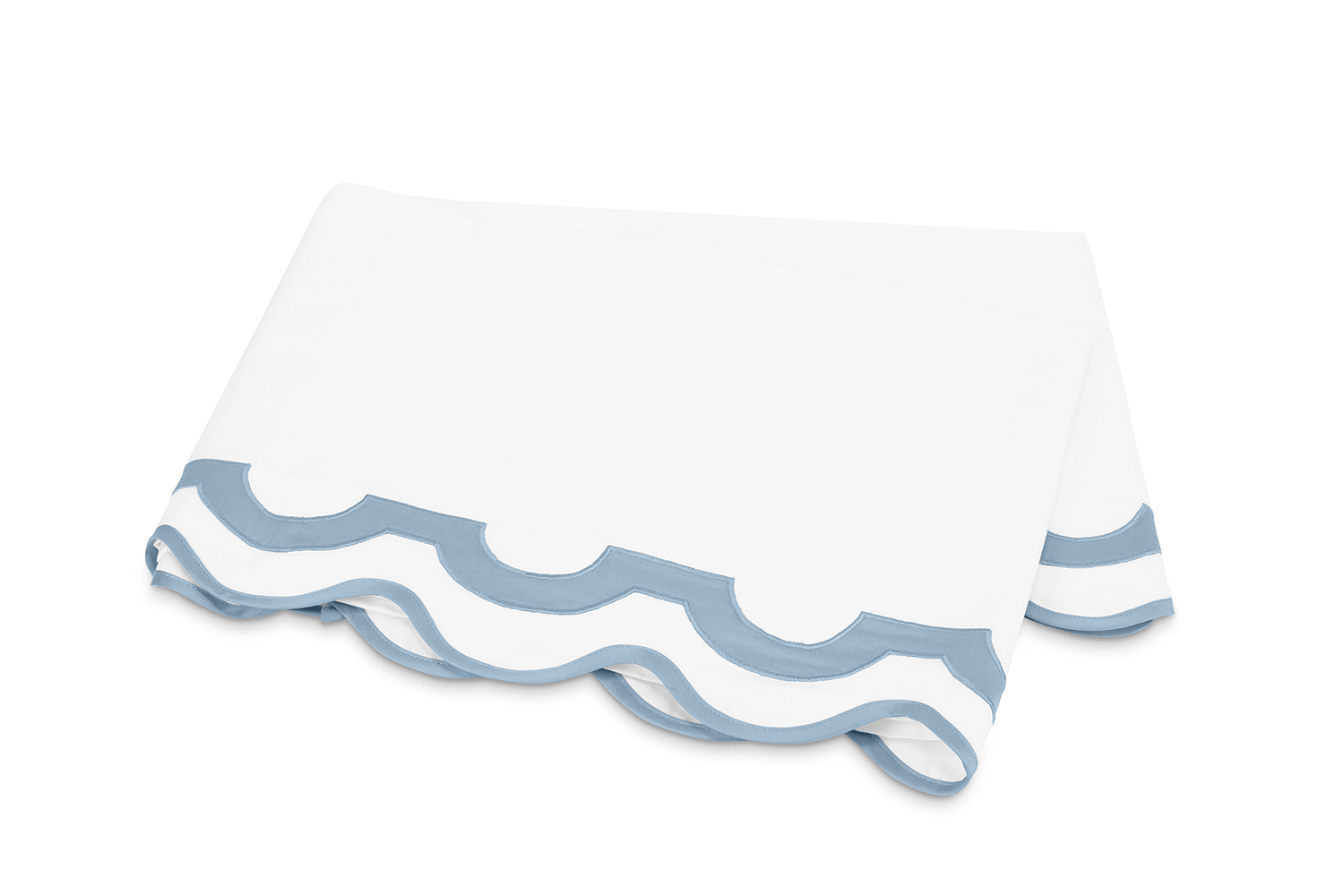 Matouk Mirasol Flat Sheet - Hazy Blue