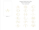 Caspari White Pearl Airlaid Single Initial Guest Towel Napkins - 24 Per Box