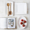 Vietri Lastra White Square Baker