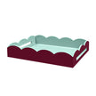 Addison Ross 17x13 Two Tone Scalloped Tray