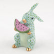 Herend Decorative Bunny with Watermelon - Keylime