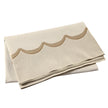 Vietri Tavola Scalloped Tablecloth - Natural
