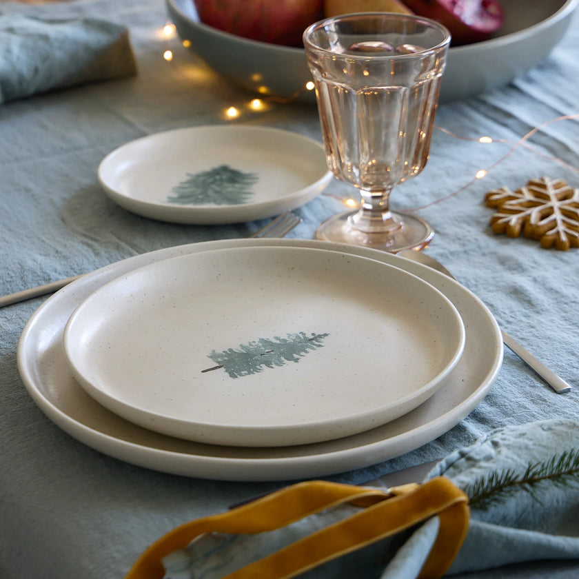 Casafina Pacifica Dessert Plate - Christmas Tree S/4