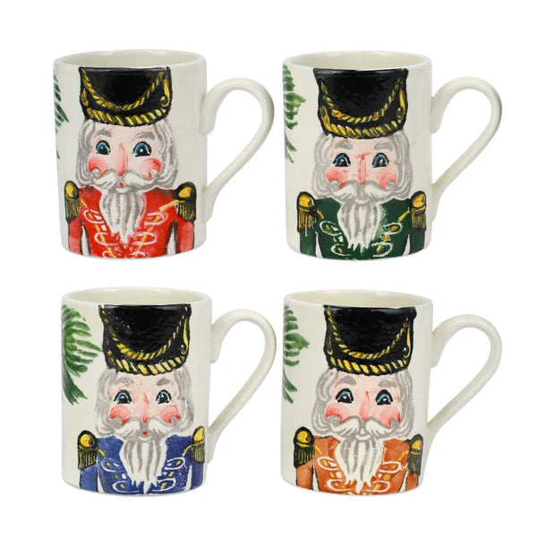 Vietri Nutcrackers Assorted Mug - Gold