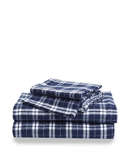 Petite Plume Flannel Bed Sheets - Oxford Tartan