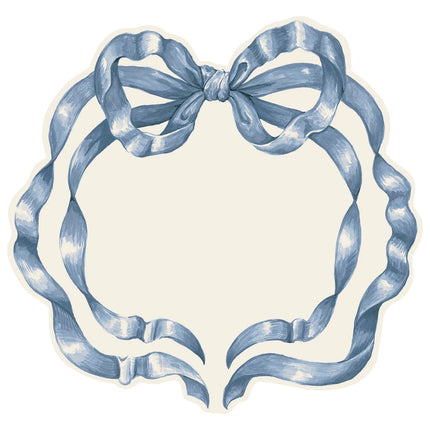 Hester & Cook Die-Cut Heirloom Blue Bow Placemat