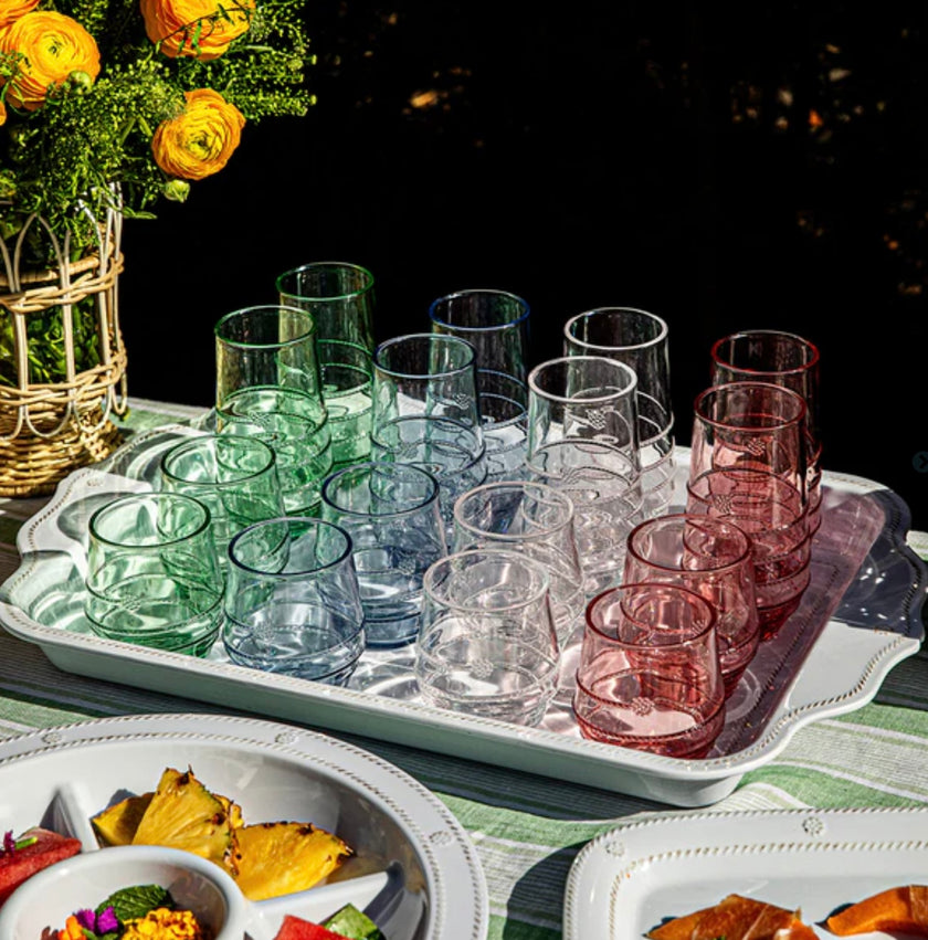 Juliska Amalia Seagrass Small Tumbler - Acrylic