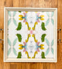 Amanda Carol Dogwood Square Serving Tray