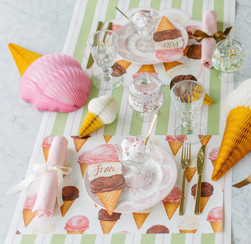 Hester & Cook Ice Cream Cones Paper Placemat