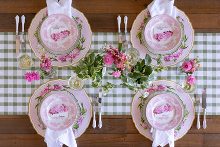 Hester & Cook Die-Cut Peony China Plate Placemat