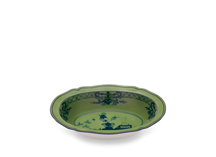 Ginori Oriente Italiano Oval Bowl - Malachite