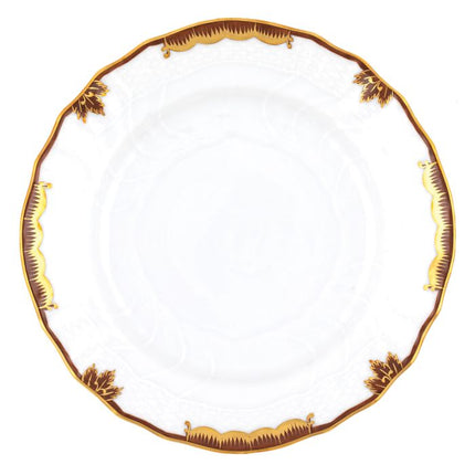 Herend Princess Victoria Salad Plate - Brown