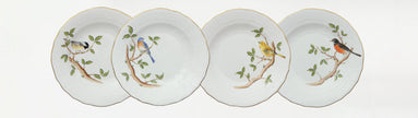 Herend Songbird Dessert Plate - Chickadee