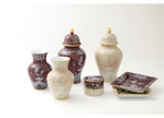 Ginori Oriente Italiano Large Potiche Vase - Castagna