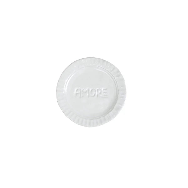 Vietri Pietra Serena Amore Plate