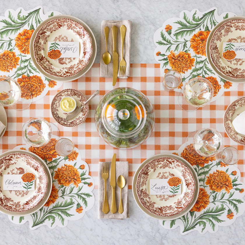 Hester & Cook Die-Cut Marigold Bouquet Placemats