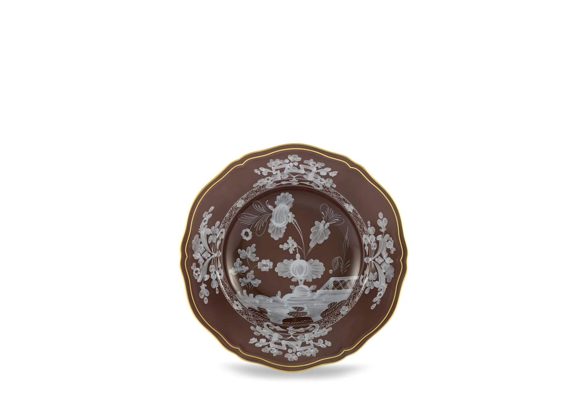 Ginori Oriente Italiano Soup Plate - Castagna