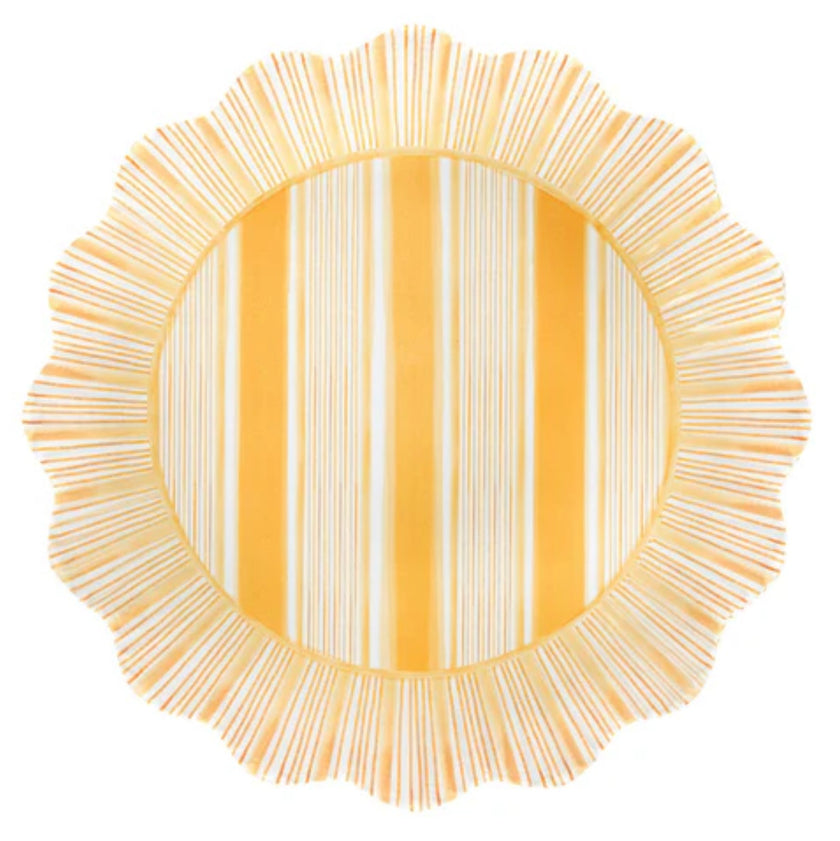 Juliska Sunshine Cabana Stripe Dessert/Salad Plate S/4 - Melamine