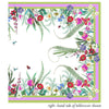 Caspari La Dolce Vita - Reversible Fabric Cotton Tablecloth 70.5x70.5