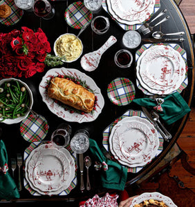 Juliska Country Estate Winter Frolic Dinner Plate - Ruby