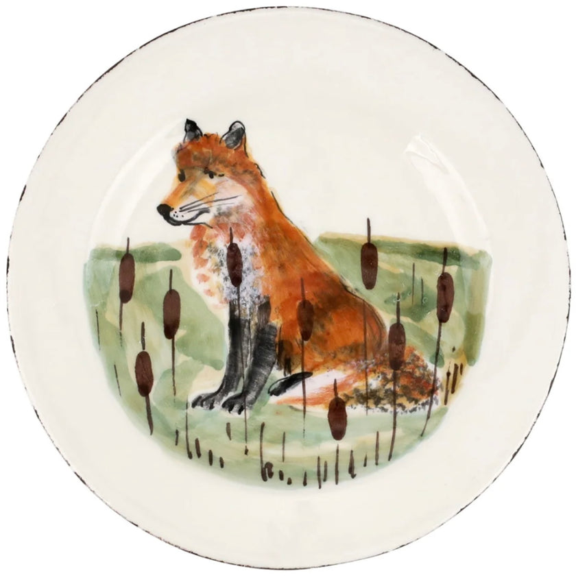 Vietri Wildlife Salad Plates - Set of 8