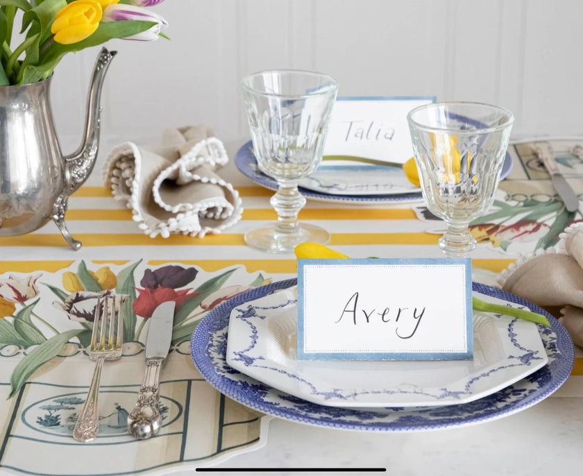 Hester & Cook Cornflower Blue Place Cards