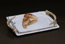 Load image into Gallery viewer, Beatriz Ball WESTERN Antler Emerson Medium Tray with Gold Handles
