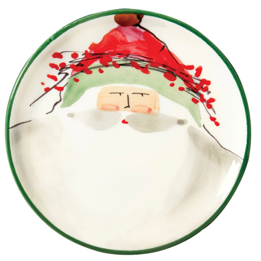 Vietri Old St. Nick Canape Plates - Set of 4