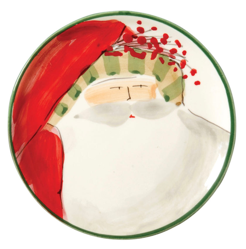 Vietri Old St. Nick Canape Plates - Set of 4