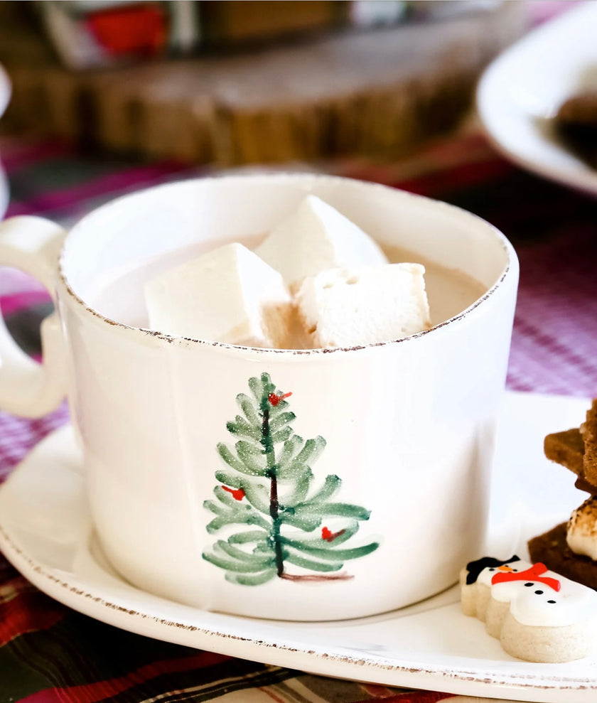 Vietri Lastra Holiday Jumbo Mug