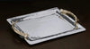 Beatriz Ball WESTERN Antler Emerson Large Tray with Gold Handles