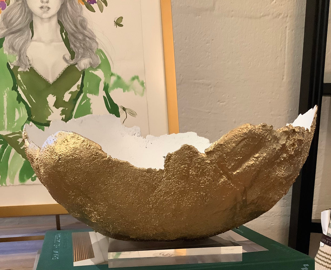 Riverwoods Arts Concrete Bowl - X-Large Gold