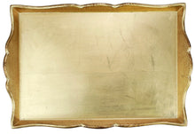 Load image into Gallery viewer, Vietri Florentine Gold Handled Medium Rectangular Tray
