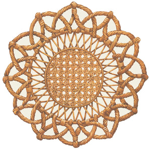 Hester & Cook Die-Cut Rattan Weave Placemat