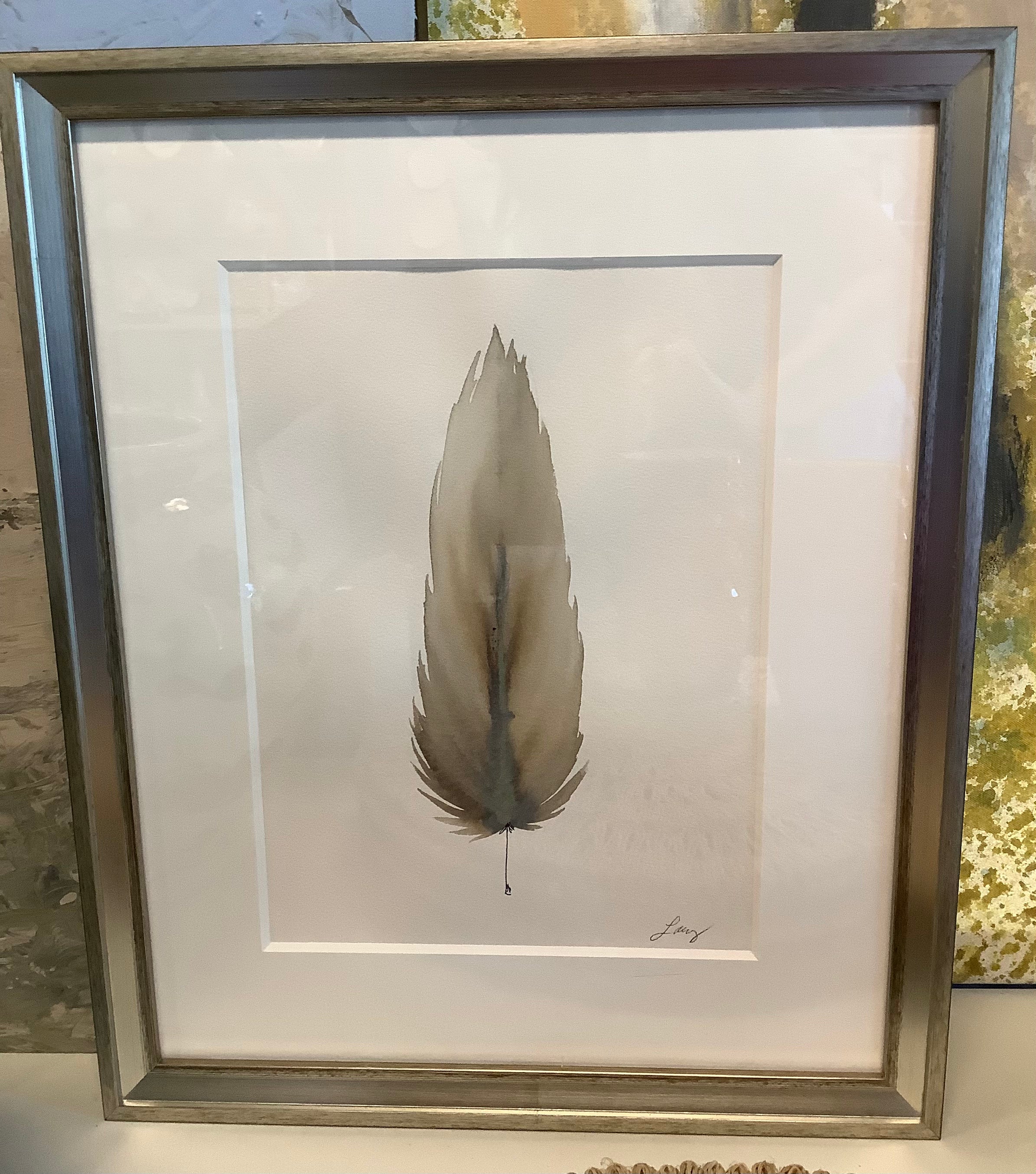 Lacey Feathers - Framed